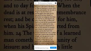 Ecclesiasticus Chapter 38