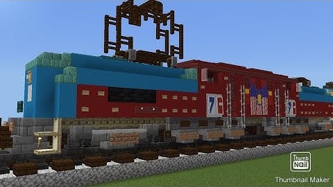 Minecraft Conrail 4800 Bicentennial GG1 Locomotive Tutorial