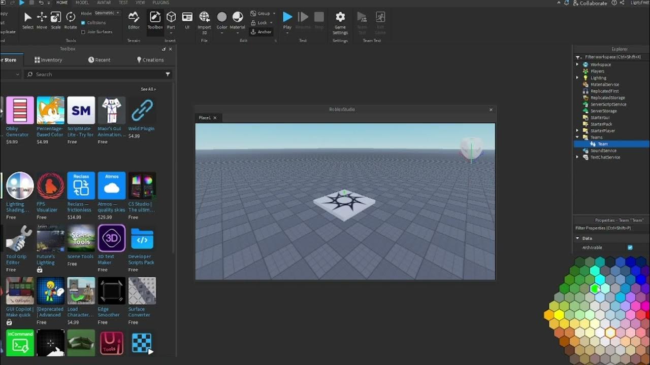 How to make teams on roblox studio youtube