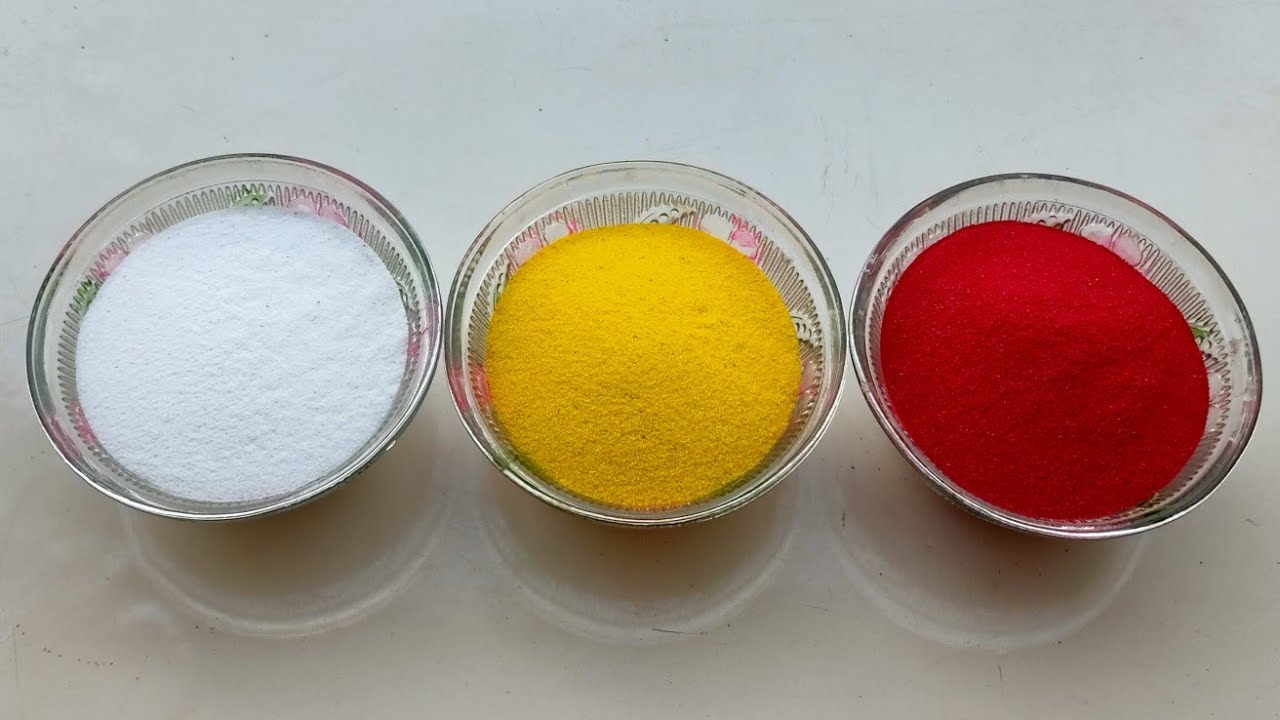 3 easy rangolis by using only 3 colours|| Satisfying Rangoli Art ...