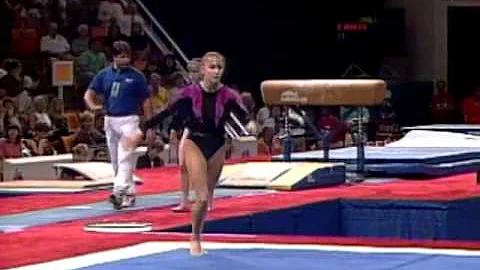 Shannon Miller - Floor Exercise - 1996 U.S Gymnast...