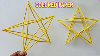 How To Make A Perfect Star Frame For Christmas Decoration Easy Diy Paper Craft