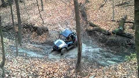Polaris Rzr hill climb roll over