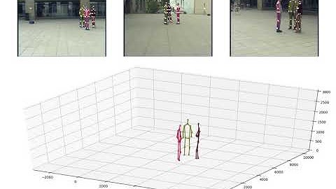 VoxelPose demo results on the Campus dataset