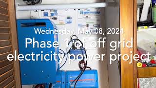 Off grid electricity power system project phase 1