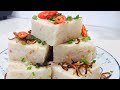 How to make Radish Cake...So delicious Pan-fried ! 萝卜糕