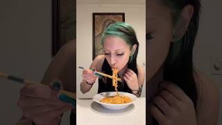 Buldak carbonara mukbang 🤤 #buldak #buldakcarbonara #mukbang #anhedania #dania