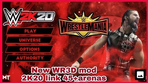 New WR3D mod by WrestleMania35 mod 2K20 link for Android & PC version 40+arenas new Moves and more.