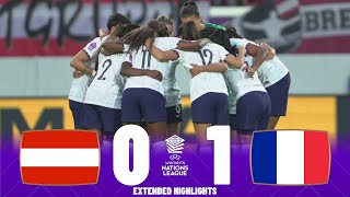 France vs Austria Highlights UEFA Women's Nations League 26-09-2023