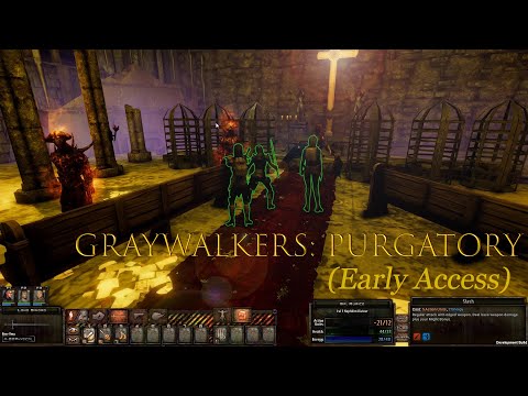 Graywalkers: Purgatory - Gameplay(Early Access) пошаговая RPG в стиле XCom/Jagged Alliance/Fallout