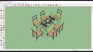 Sketchup Tutorial - Part 11 - Scale and Rotate Objects