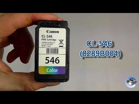 Как заправить цветной картридж Canon CL-546 (8289B004)
