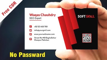 Business Card Design - Visiting Card Design - CorelDraw Tutorial - Urdu / Hindi