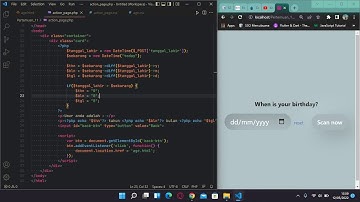 TUTORIAL MEMBUAT WEBSITE MENENTUKAN UMUR DENGAN PHP