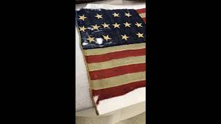 Civil War Flag with Quite a Tale to Tell