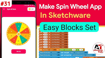 #31 How to make Spin & Earn in Sketchware, spin wheel kaise banaye sketchware me,#Abhishektek