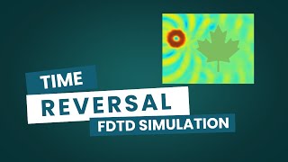 Time-Reversed Electromagnetic Wave Simulation with FDTD in Matlab | Canada Flag Obstacle