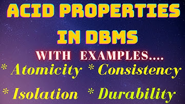 Acid properties | #DBMS |with real examples | Atomicity, Consistency, Isolation, Durability in hindi