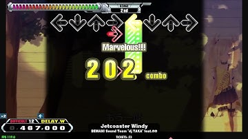 【LV12】DDR / Jetcoaster Windy - DIFFICULT DOUBLE with handclap