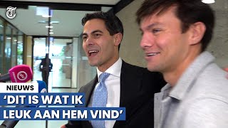 Rob Jetten gespot met verloofde in Tweede Kamer