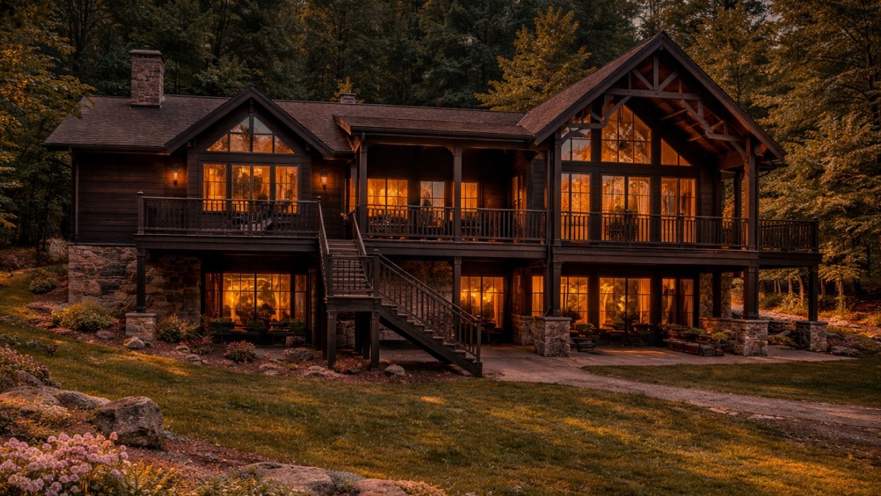 Forest Living in All Its Beauty | Tour of a Dreamy Modern Rustic Lake House