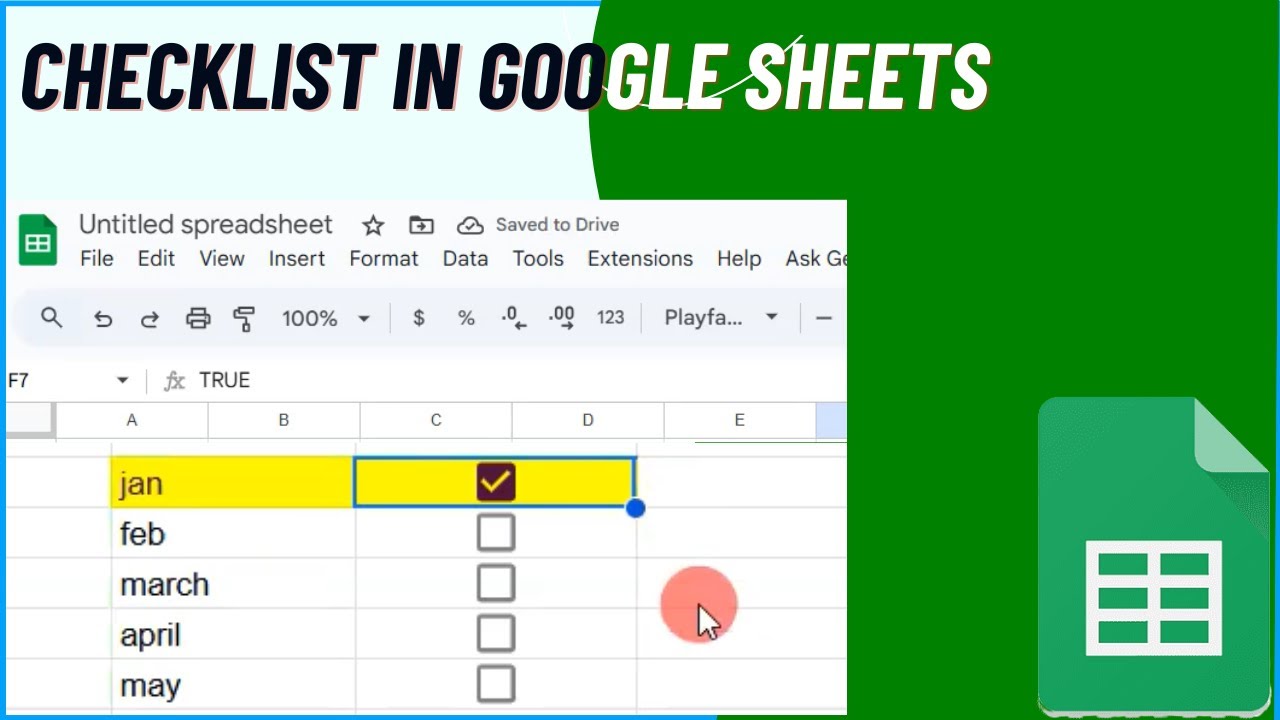 How To Create a Checklist in Google Sheets (Easy Step-by-Step Tutorial ...