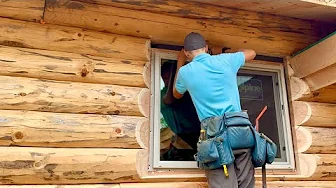 Alaska Log Home Windows Installed | It’s Moose Season & Family Life!