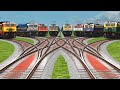 Real Indian Rails Railroads Crossing Daimond Road || Train Simulator Gameplay || Runn Express