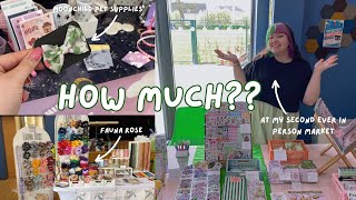 I MADE HOW MUCH??💖  Small business market day vlog 🐸 ✨