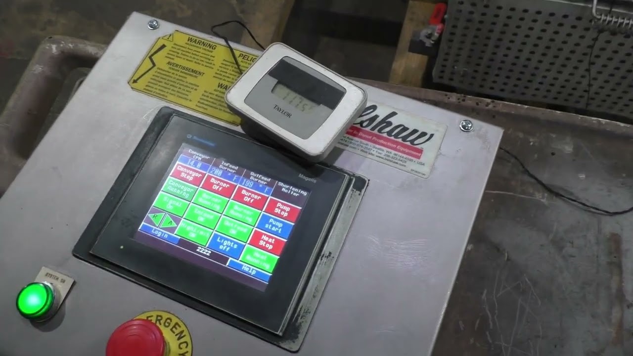 Belshaw Century Gas Donut Fryer, Model: C10G-24LH. Running.