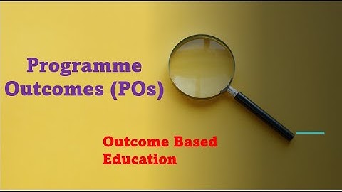 Programme Outcomes (POs) | Course Outcomes (COs) | Outcome Based Education