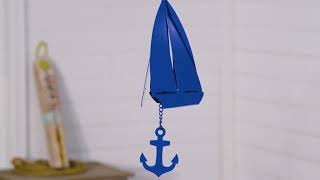 Metal Sailboat Shaped Bell (2WC2407)