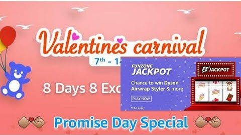 AMAZON PROMISE DAY SPECIAL | AMAZON VALENTINES CARNIVAL QUIZ ANSWERS | 11 FEBRUARY