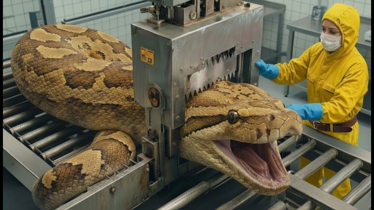 Inside the Python Skin Factory – How Exotic Snake Leather Becomes ...