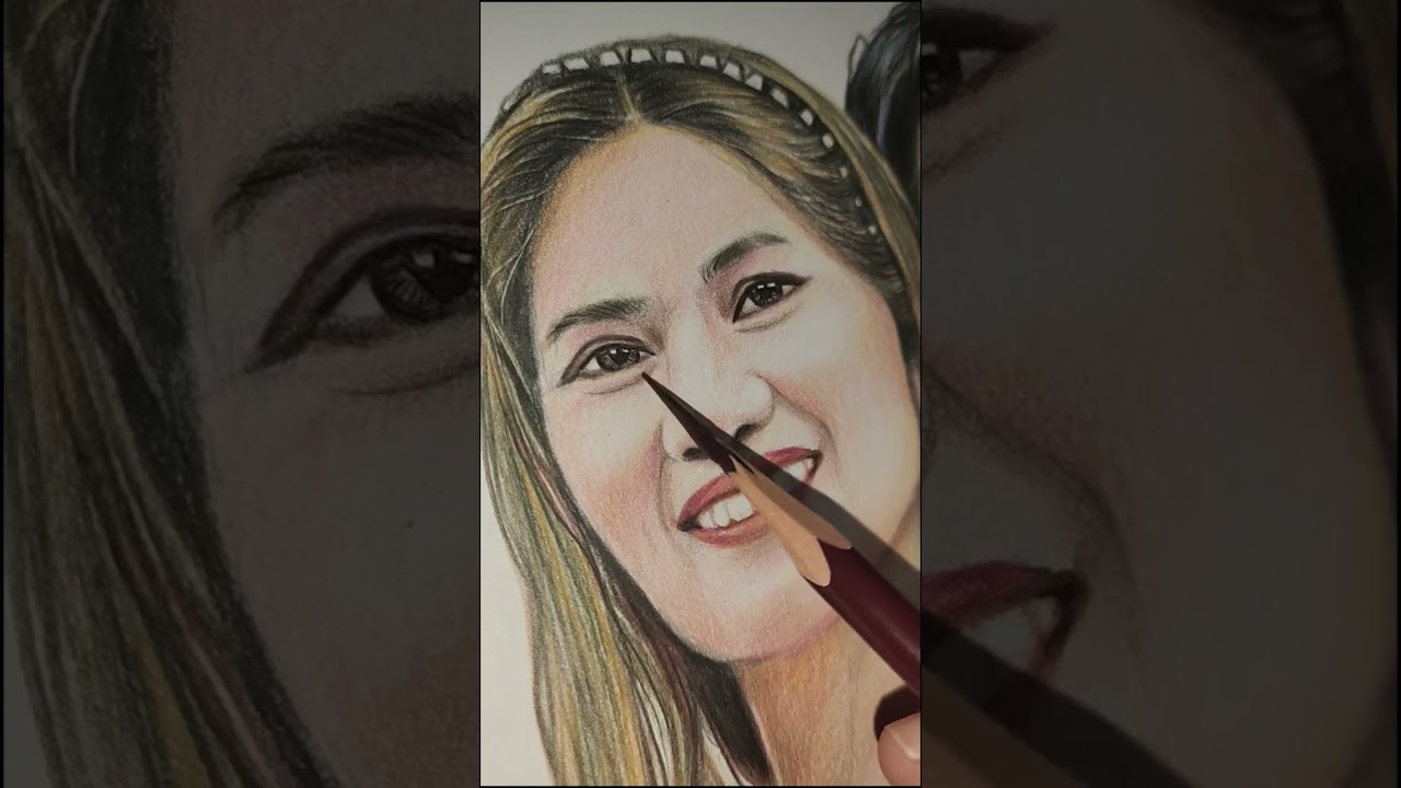 Рисование цветного портрета 