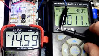 Multimeter Measured 14V6 555 Voltages Output Monostable Mode