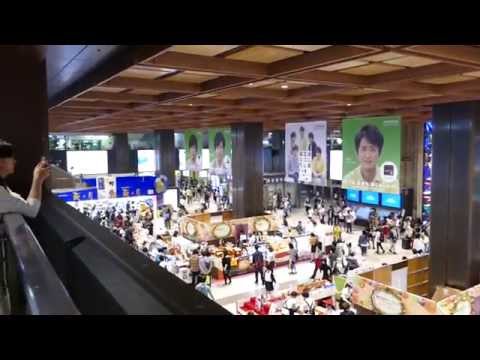 嵐　宮城ライブ開催中の仙台駅 2015/9/21 Arasi Sendai Station