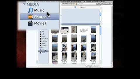 Quick Uploads Using iPhoto and Finder