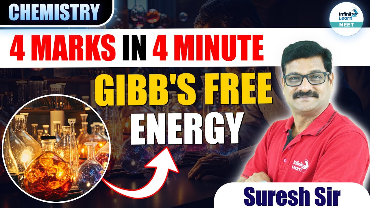 Gibbs Free Energy - Thermodynamics Chemistry | 4 MARKS in 4 Minute ...