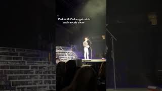 Parker McCollum cancels show in PA 5 songs in after getting sick. #parkermccollum #countrymusic
