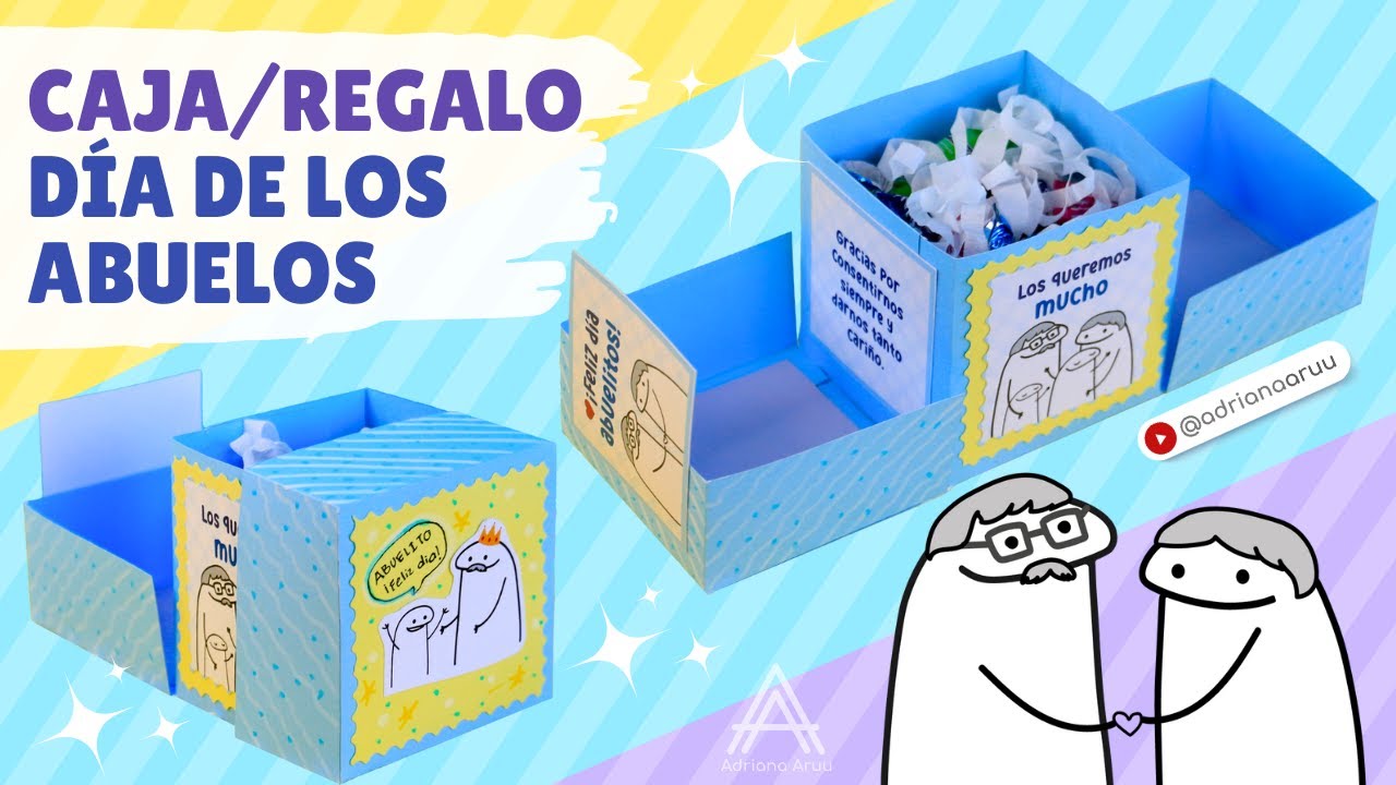 ⭐Caja de regalo sorpresa para mis abuelitos