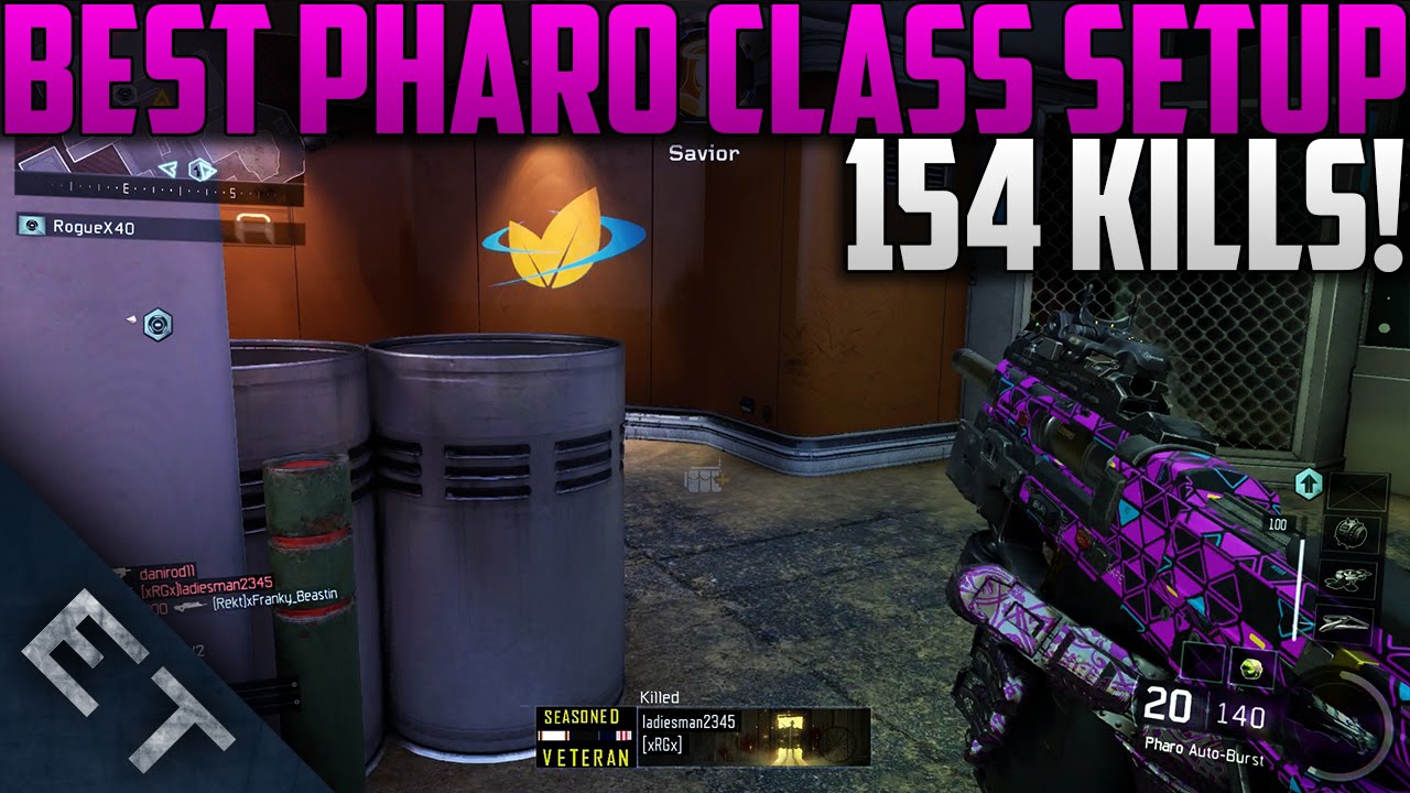 Black Ops 3 - 154 KILLS w/ PHARO! "BEST PHARO CLASS SETUP" (Bo3 Pharo Class Setup)