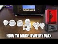 How To Make Jewelry Wax With A $200 Resin 3D Printer (Mars Elegoo)