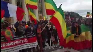 Protest in France, Paris against repression in Ethiopia