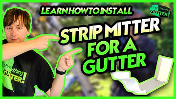Strip Miter for a Gutter Learn How To Install, Super simple super EASY:) Secret Trade TIP!