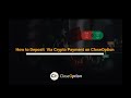 How to Deposit with Crypto on CloseOption