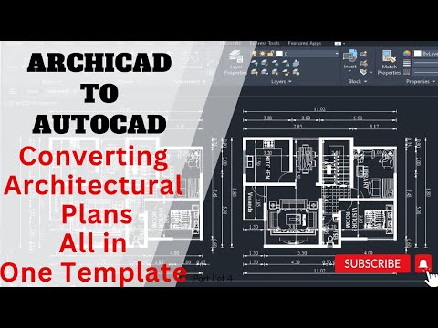 How to Convert Drawing From Archicad to AutoCAD All-in-One Template ...