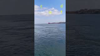 Celebrity Accompanied by a tugboat, we go to the pier, 4K Video Profile