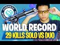 JE BATS MON PROPRE RECORD DU MONDE ! 🏅 WORLD RECORD - SOLO VS DUO - 29 KILLS - KINSTAAR