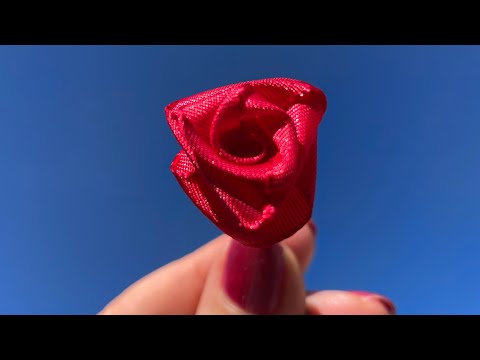 Faire une rose avec un ruban - Vidéo Faire une rose avec un ruban - Vidéo